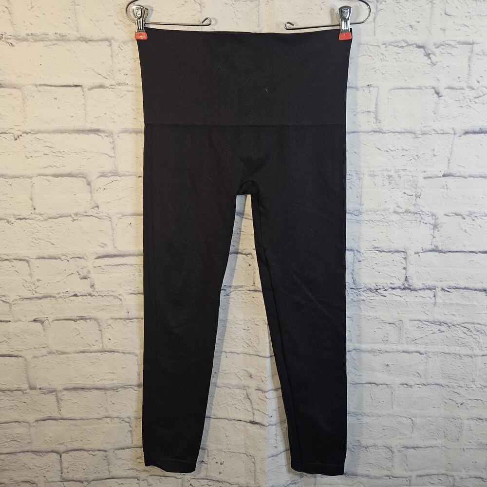 Spanx Leggings Size XL Black Look At Me Now High Rise Waist Tummy Control